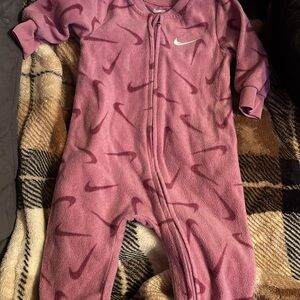 Nike Kids Purple One Piece Footie